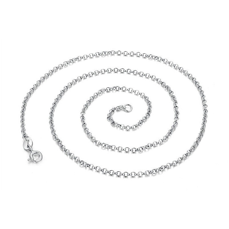 Sterling Silver Belcher Chain Necklace – 16″ 18″ 20″ 22″ 24″ 26″ 30″