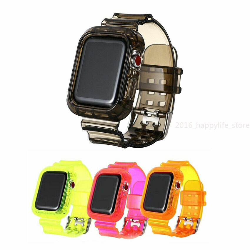 Silicone TPU Sport Watch Band Strap For Apple Watch Series11 10 9 8 7 6 5 4 SE 3