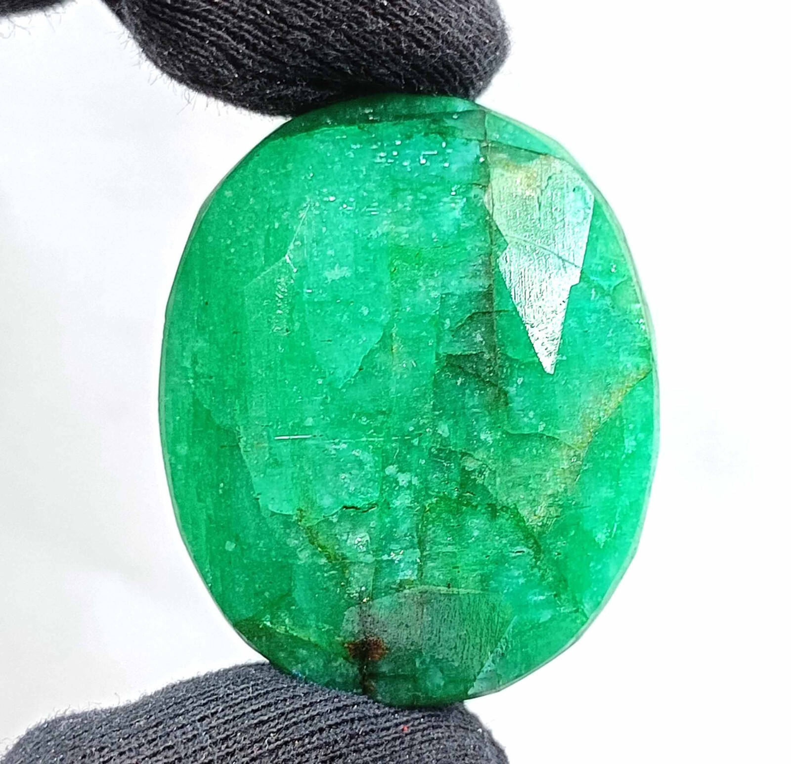 190-200 Ct Impressive Green Emerald EGL Certified Oval Cut Brazil Gemstone DSH