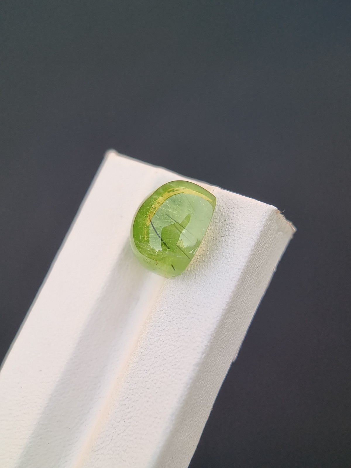Natural Green Peridot Cushion Cabochon 11.70 Ct | Pakistan Origin | Gemstone