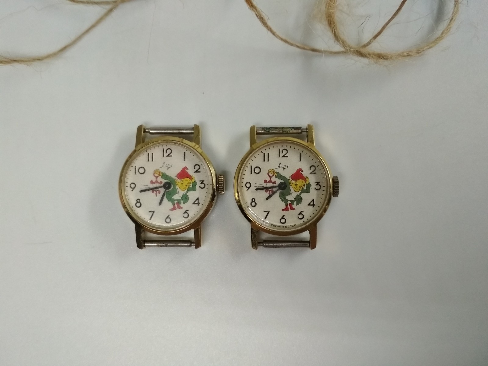 2 Soviet mechanical children’s wristwatches Luch, Made in USSR, *339