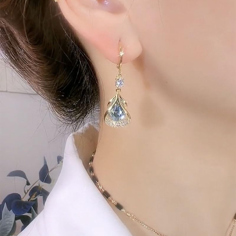 Fashion Earrings, Women’s Sparkling Rhinestone Pendant High-end Earrings, Suitab
