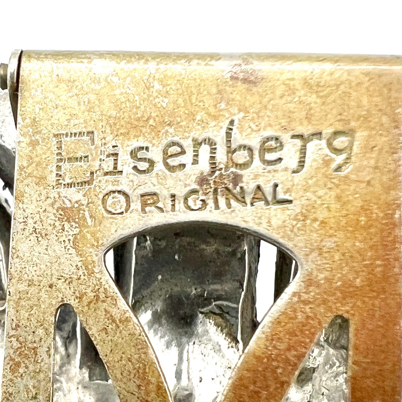 Fantastic Vintage Signed Eisenberg Original Art Deco Rhinestone dress clip