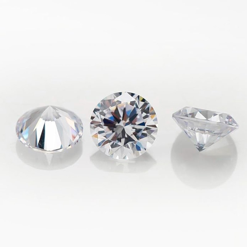 25mm 50Ct Round Cut Loose Moissanite D Color VVS1 Real Gemstone Pass Tester
