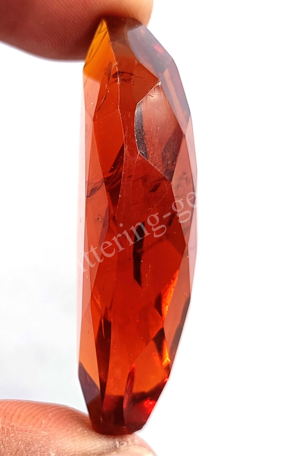 98.25 Ct Fancy Cut Natural Orange Citrine IGL Transparent Loose Gemstone M25