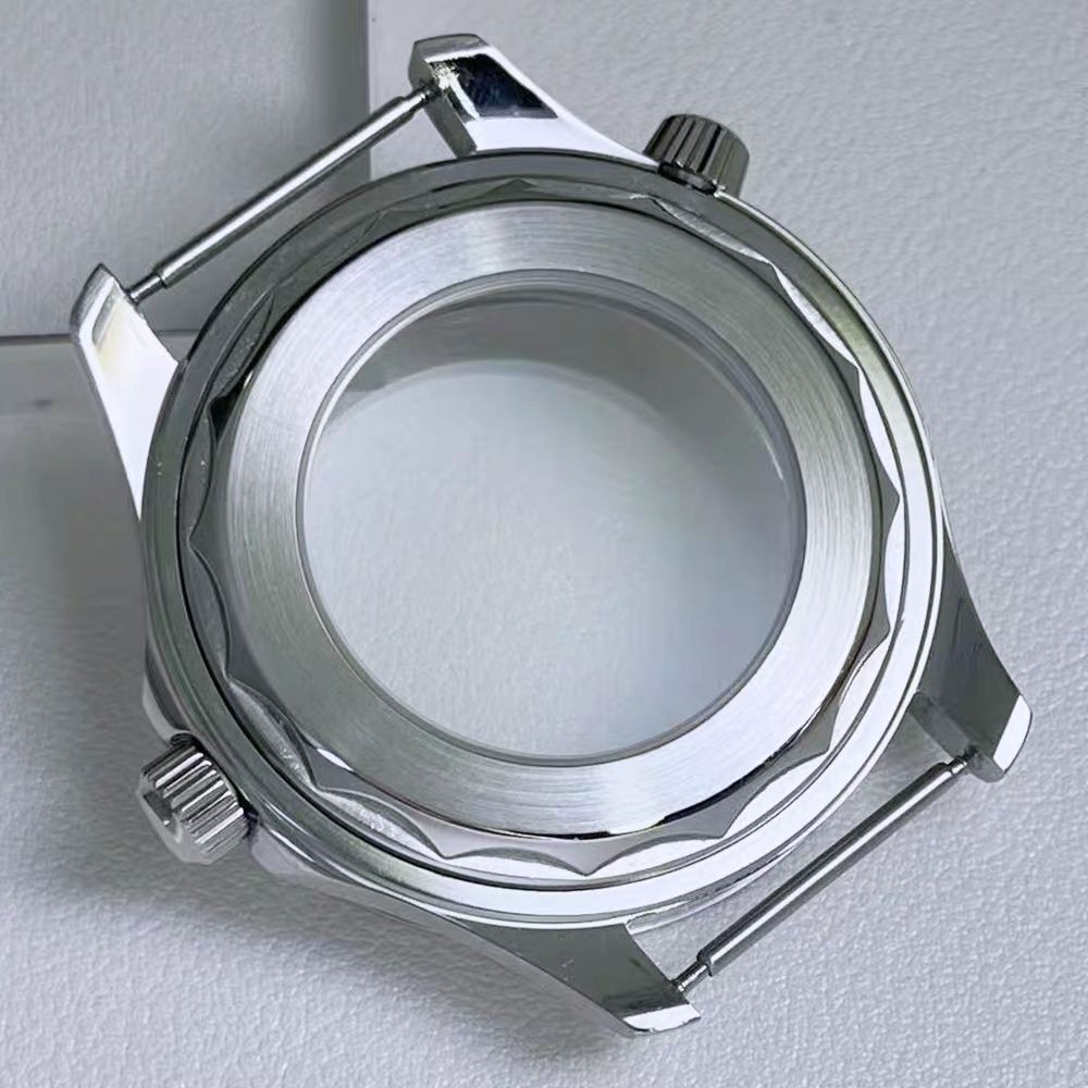 42mm Diver Watch Case Sapphire Ceramic Bezel Set Fit NH35/36 5ATM Seamaster Mod