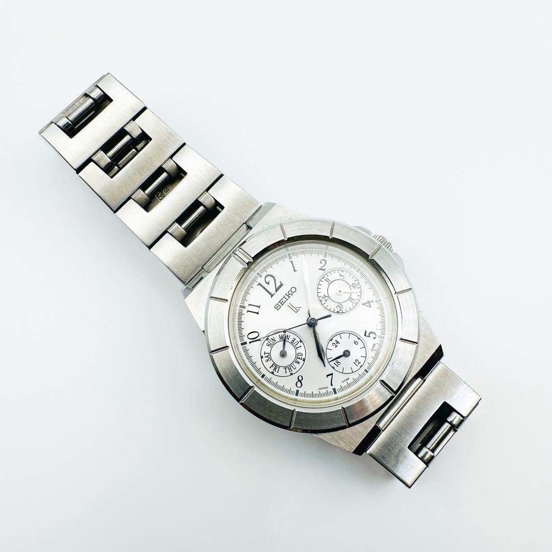 SEIKO LUKIA Chronograph Triple Calendar Working Item New Battery