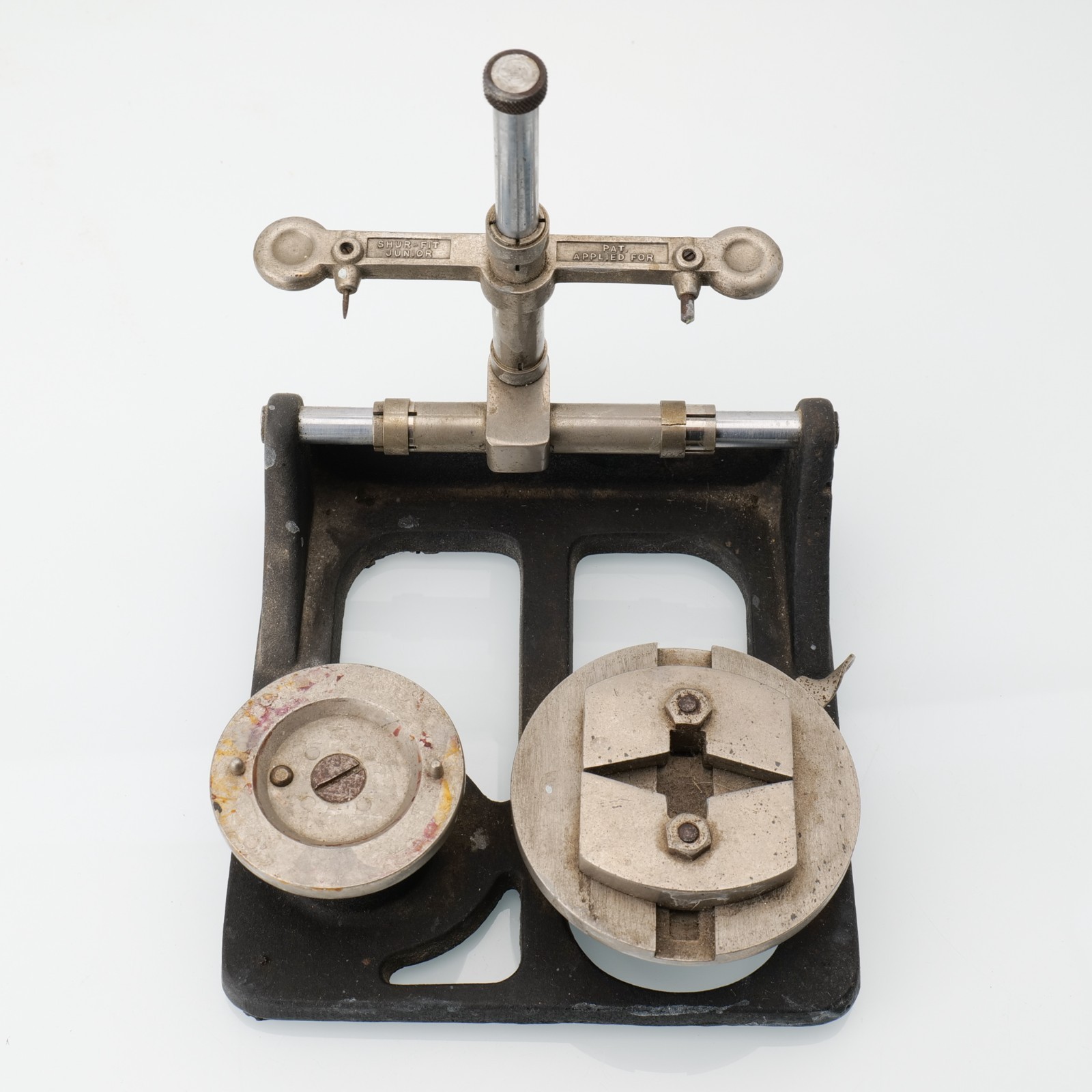 Circa 1920 Shur-Fit Junior Celluloid Watch Crystal Cutting and Fitting Machine