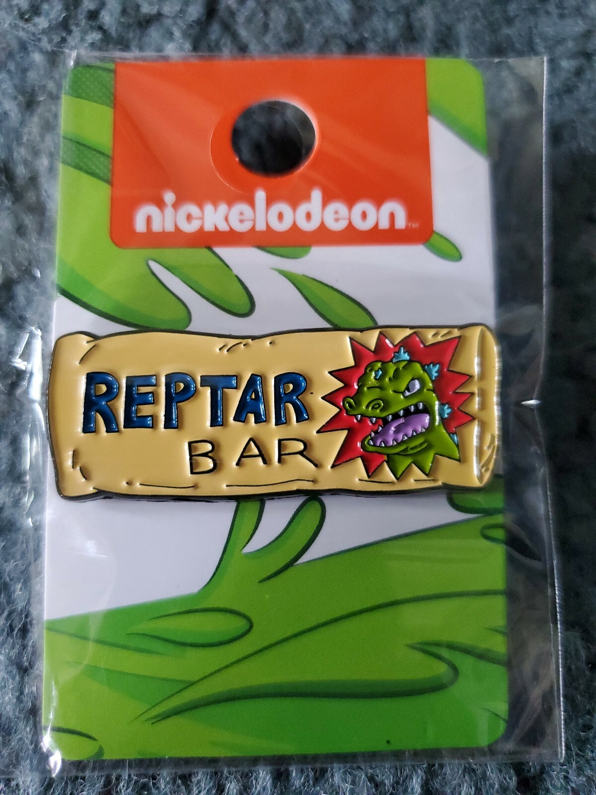 Nickelodeon Reptar Bar Enamel Pin.
