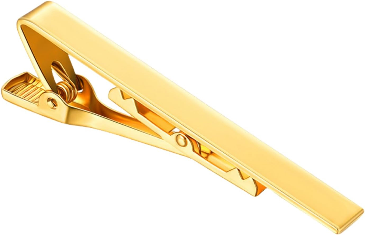 Tie Clips for Men Black Silver Classic Tie Bar Clip Set for Regular wide gold