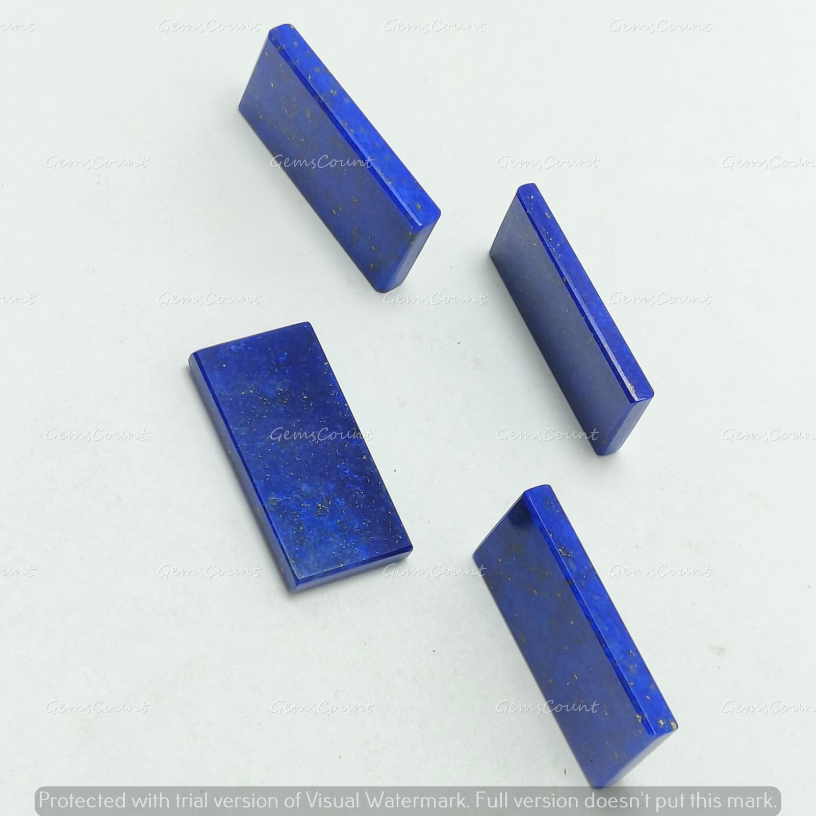 Natural Lapis Lazuli Flat Rectangle Cabochon Loose Gemstone 6x8mm-18x25mm