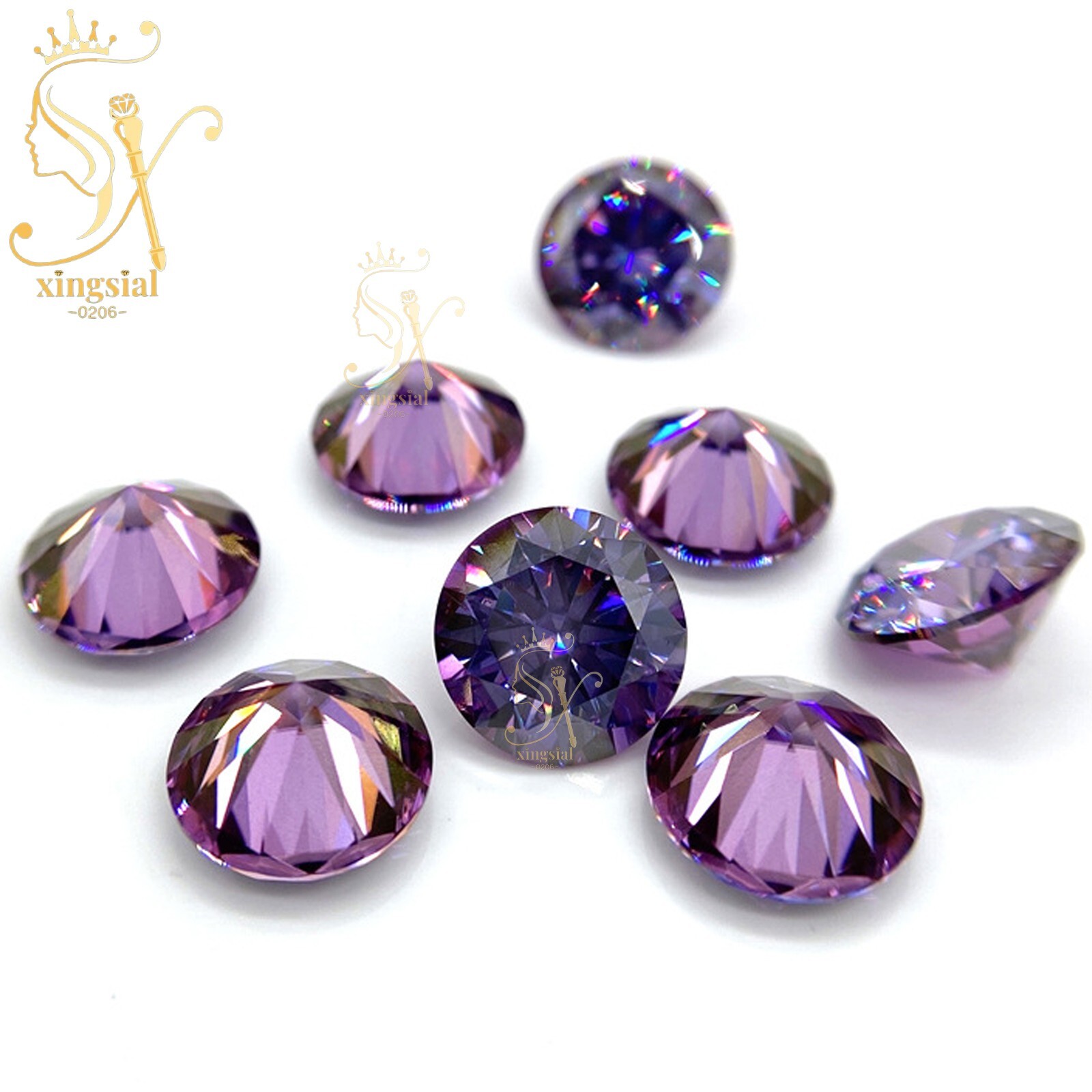 Brilliant Cut Round Moissanite Loose Stone Colour VVS1 Gemstone With Certificate