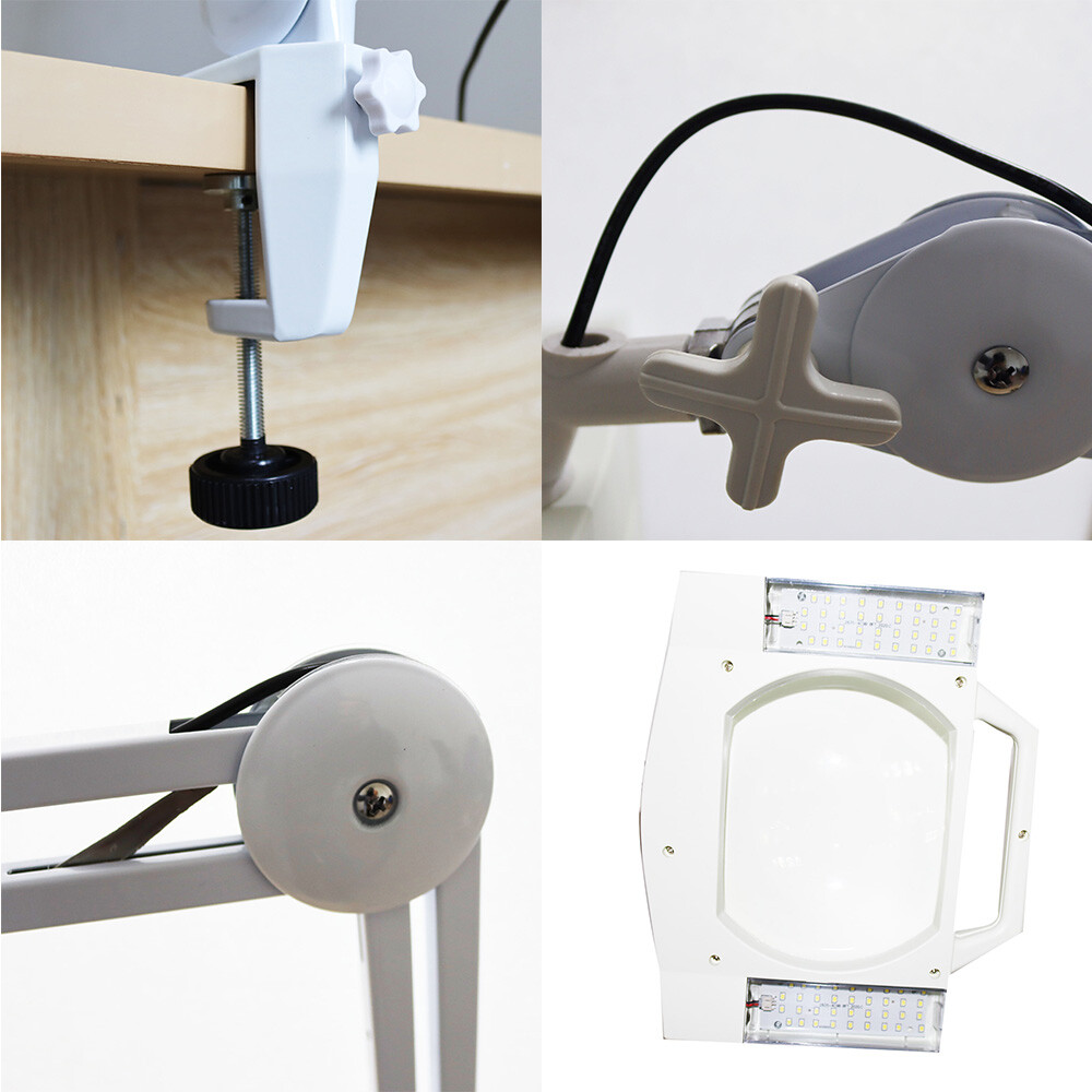Top-grade 10x LED Table Clamp Magnifier Lamp Clip-on Type Magnifier Lamp 140151