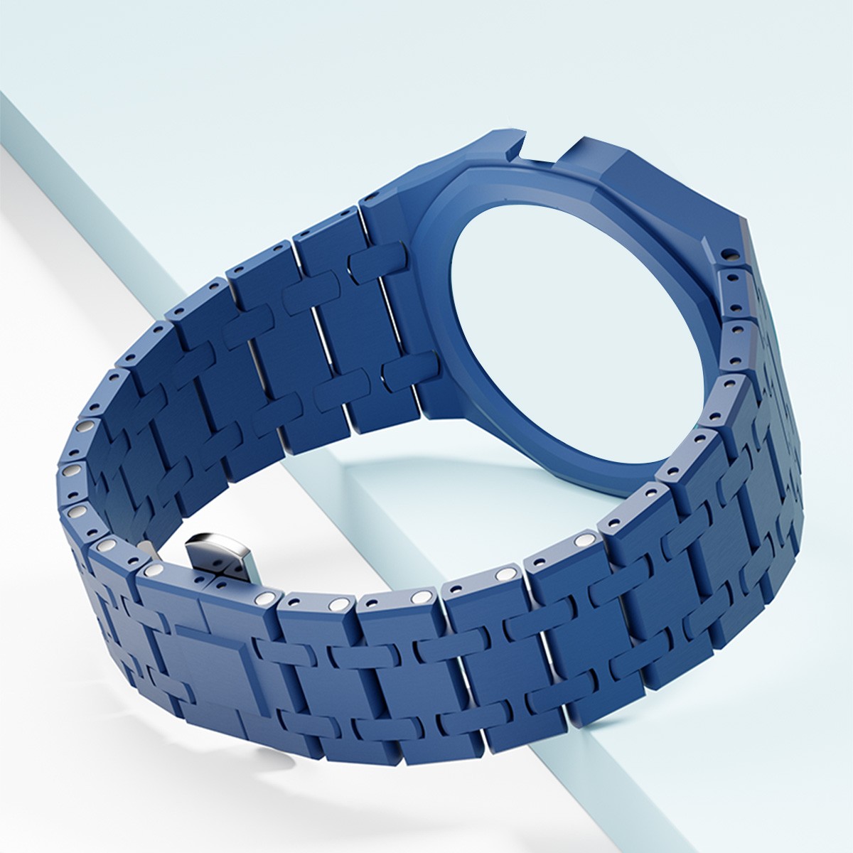 Bioceramics Band Case For Swatch x AP Royal Pop Integrated Link Bracelet Mod Kit