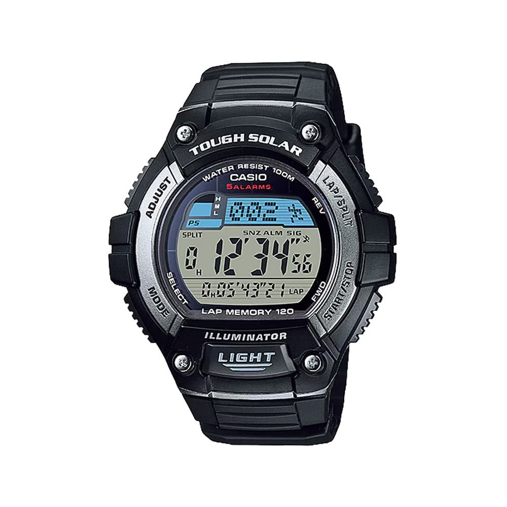 CASIO W-S220-1A Tough Solar Sports Digital Men’s Resin Strap Watch