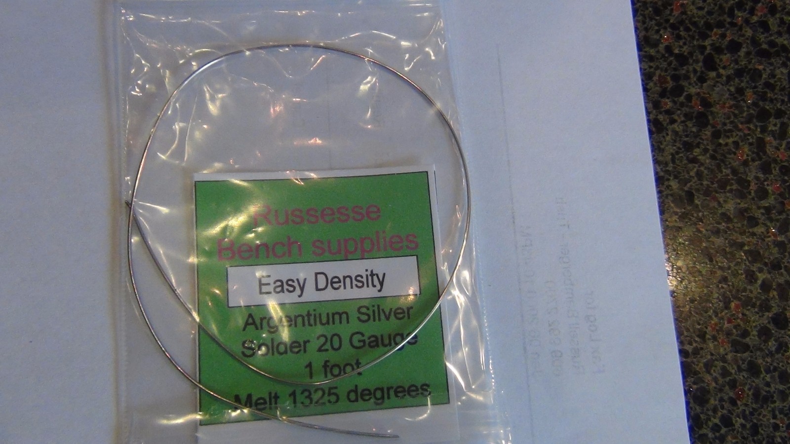 Sterling Silver solder Wire 20 Ga. pick X easy easy medium or hard 12 in Jeweler