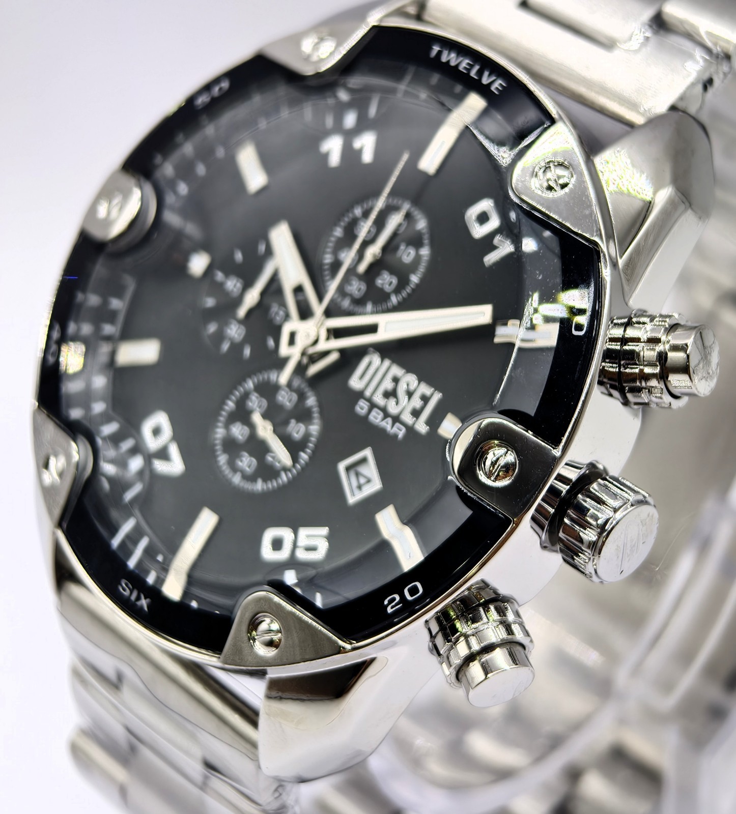 Good Diesel Spiker ”ONLY THE BRAVE” Chronograph Quartz Men’s Wrist Watch