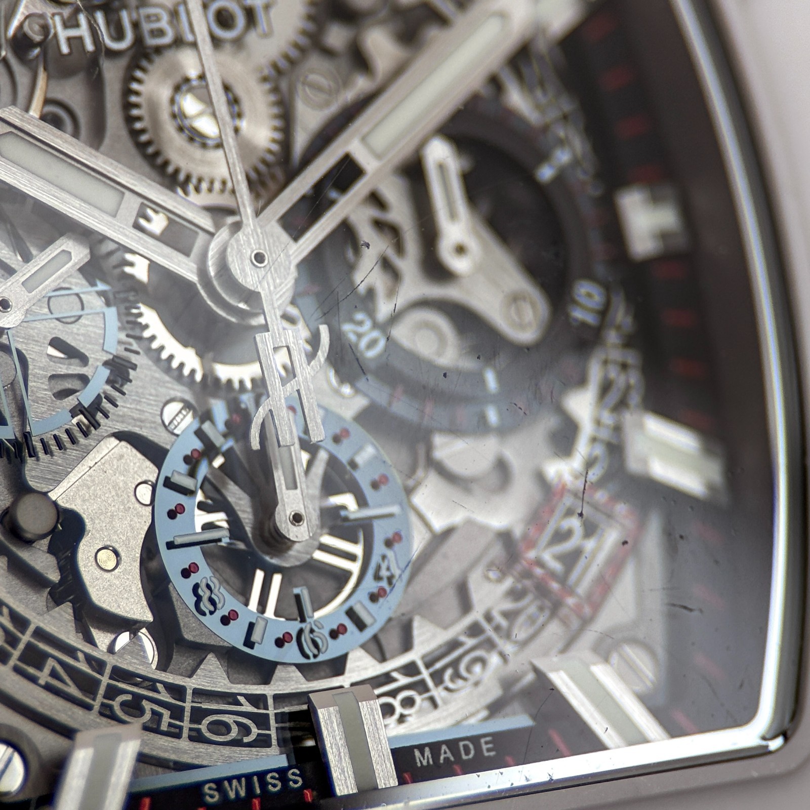 Hublot Spirit of Big Bang White Ceramic Alligator 42mm Skeleton 641.HX.0173.LR