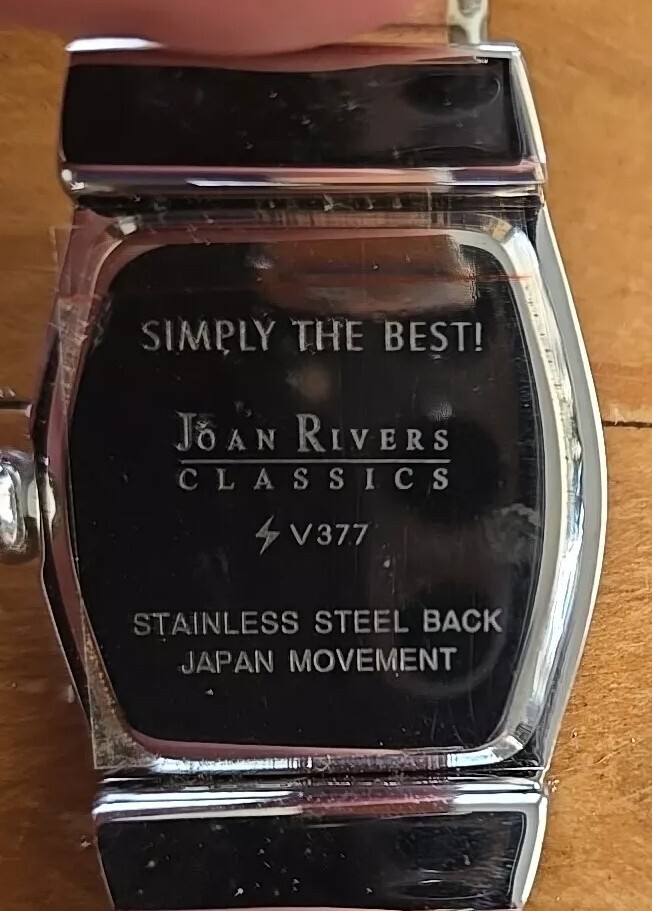 Two Joan Rivers Classics V377 Ladies Watch Leather Japan Movement & Extra Watch