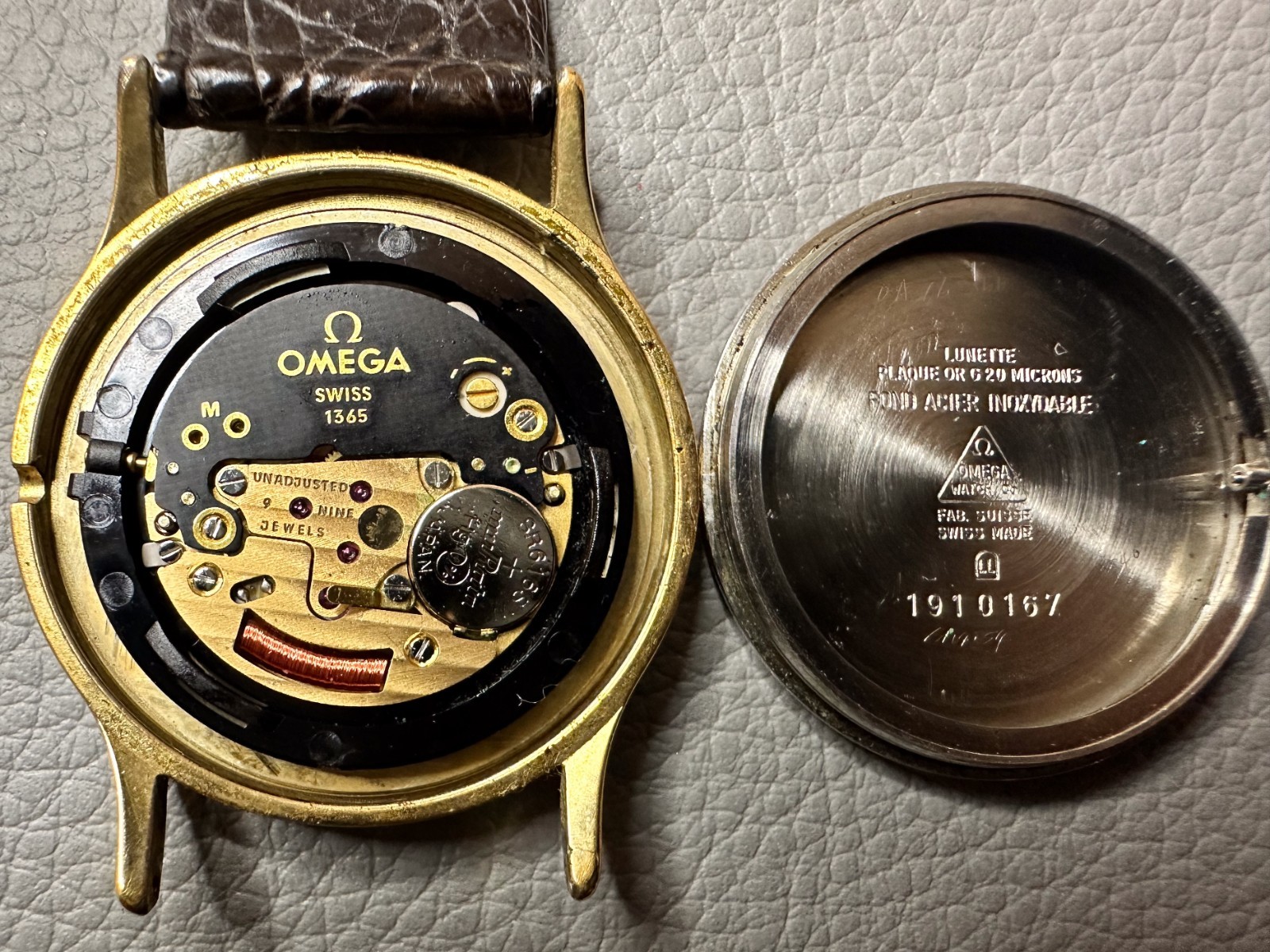 VINTAGE 1980s OMEGA De Ville Cal.1365 Push Crown Gold 31mm Unisex Quartz Watch