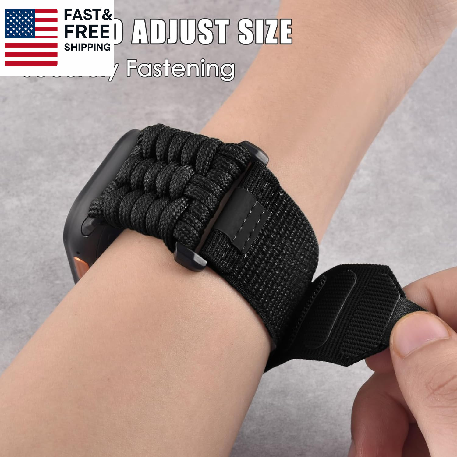 Rugged Nylon Band for Apple Watch Ultra 2/1 49Mm 46Mm 45Mm 44Mm 42Mm Men