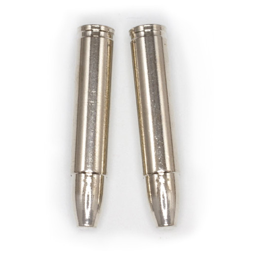 Bullet Style Bolo Tips – Gold or Silver Tone – 1 Pair