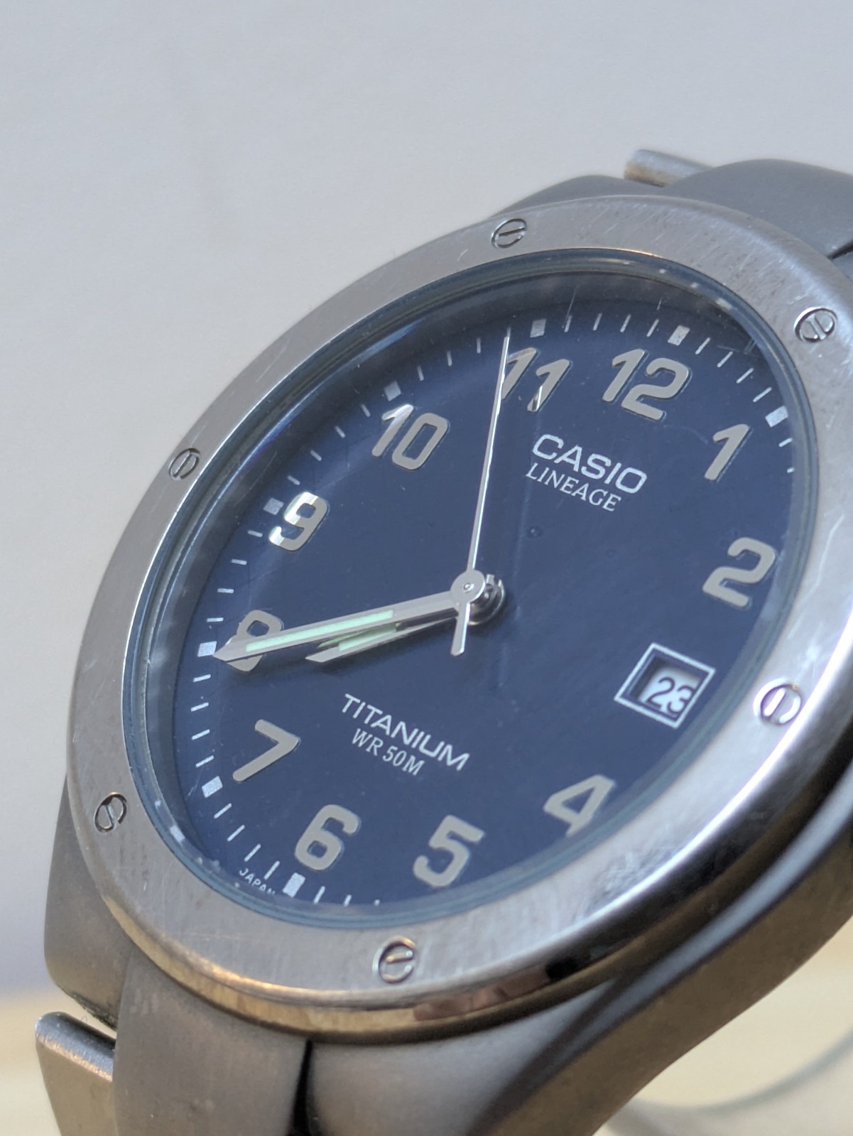 CASIO LINEAGE TITANIUM QUARTZ LIN-164 Wrist 18cm Watch
