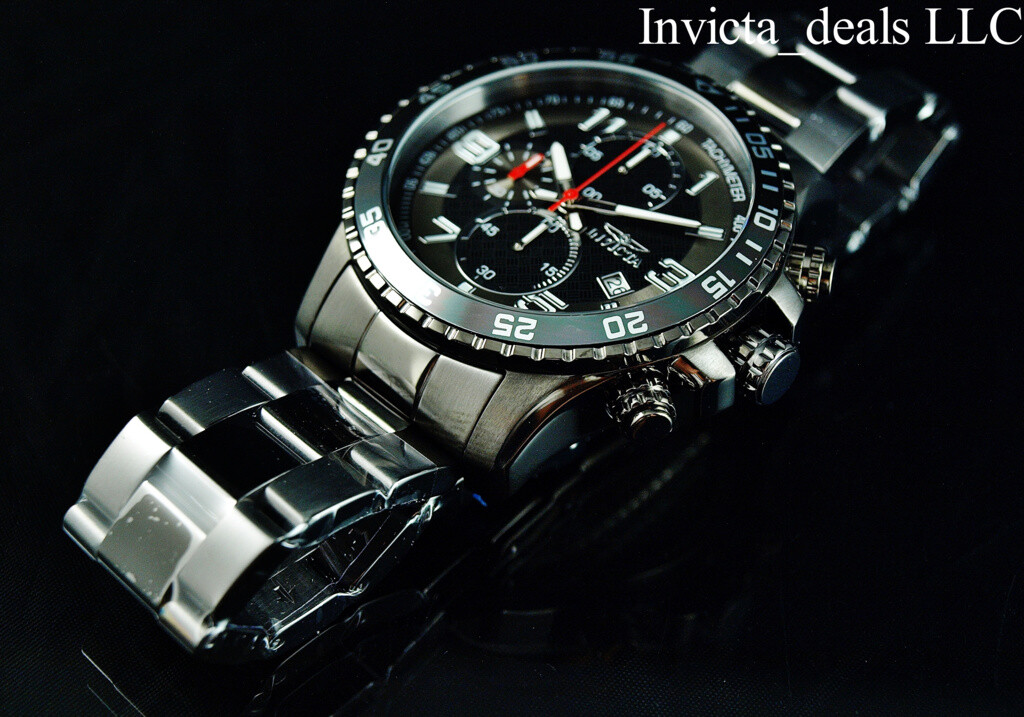 Invicta Men’s Specialty FLIGHT Chronograph Gunmetal Tone Stainless Steel Watch