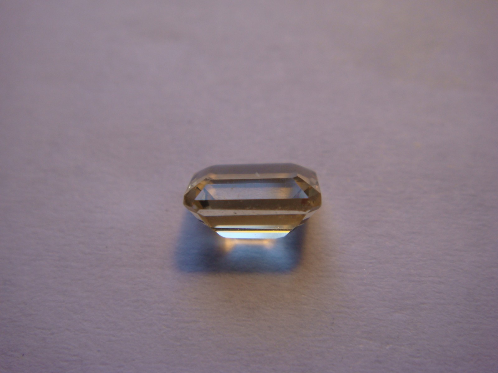 Citrine Rectangular Emerald Cut Gemstone 7 mm x 5 mm 1 carat Gem Yellow Stone
