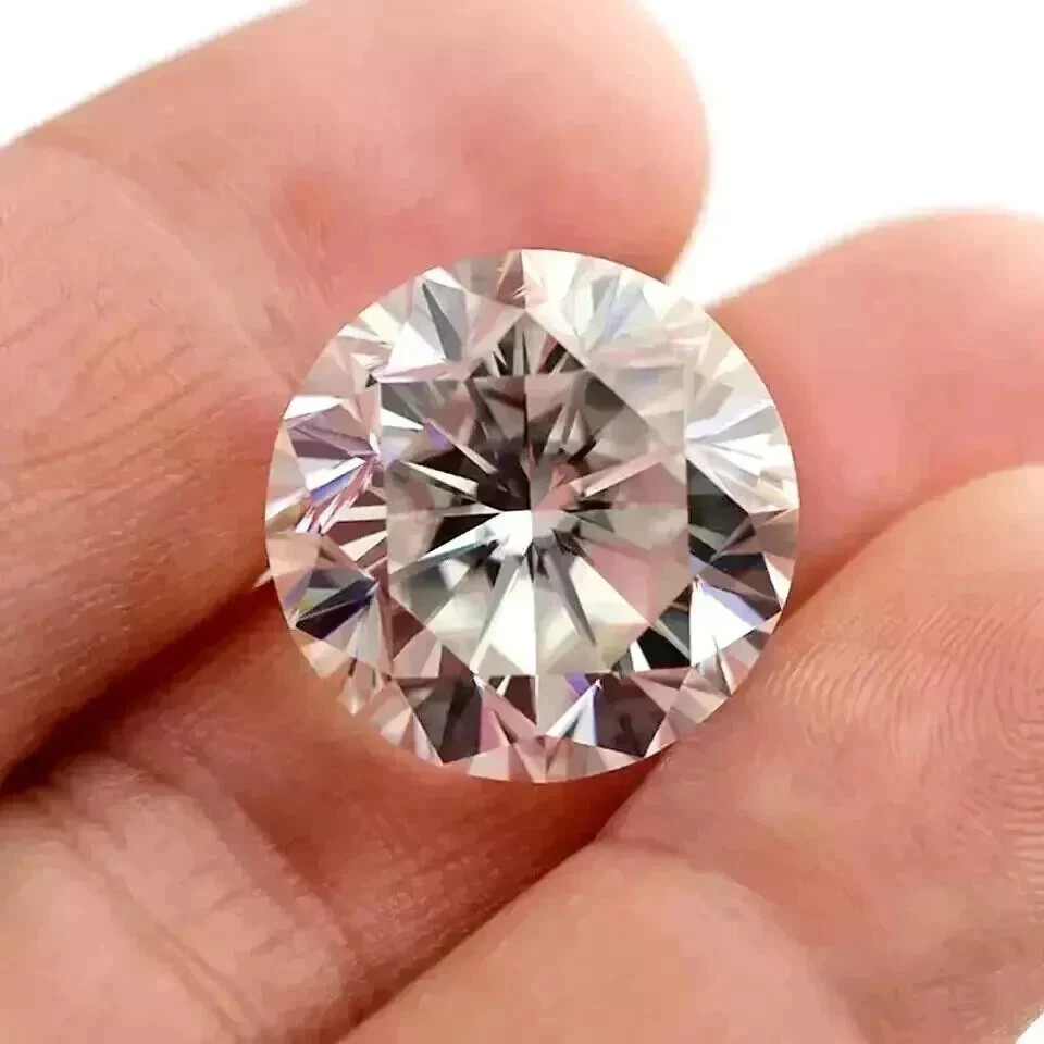 Natural White Diamond 5 CT Round Cut 11.50 mm VVS1 D Grade Certified Stone
