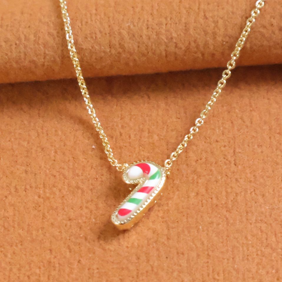 Kendra Scott | Candy Cane – Gold Short Pendant Necklace