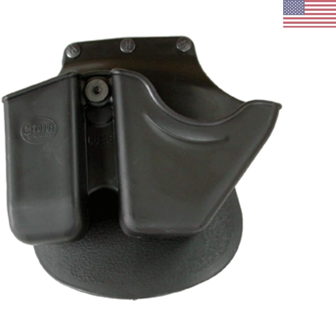 Compact Right-Handed Handcuff and Magazine Pouch for Glock/HK – Black Style