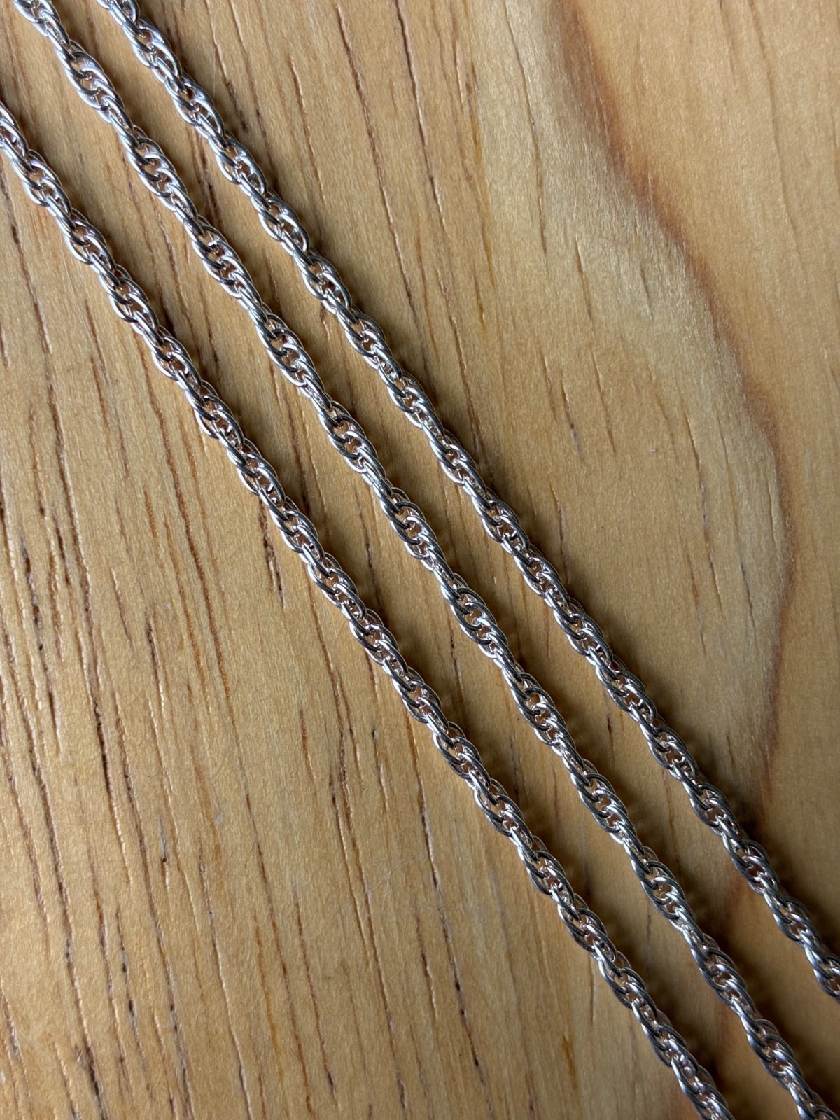 24 Inch Stamped 925 Sterling Silver 2mm Wide 4 Grams Twisted Rope Chain Necklace