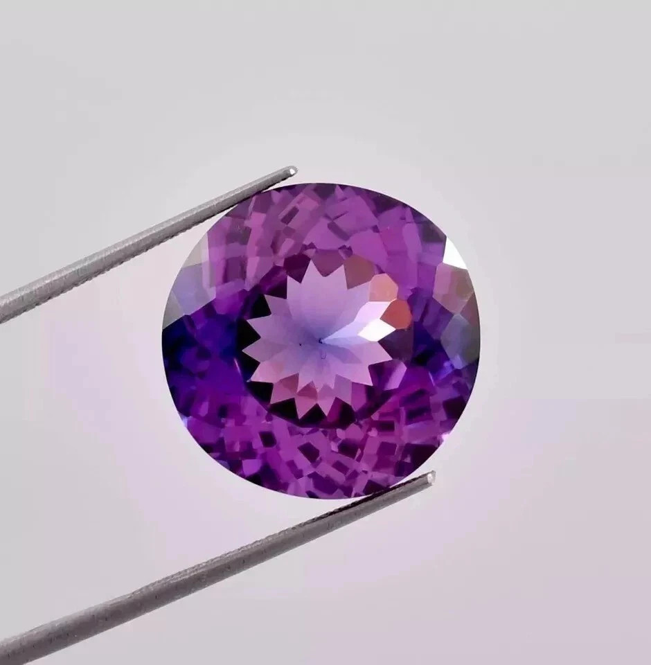 AAA 11.70 Ct Sparkly Natural Bi-color Sapphire Loose Round CERTIFIED Gemstone