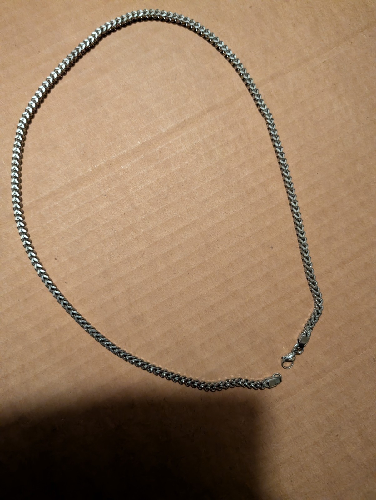 24″ s.steel foxtail chain by Metallo approx.32 grams
