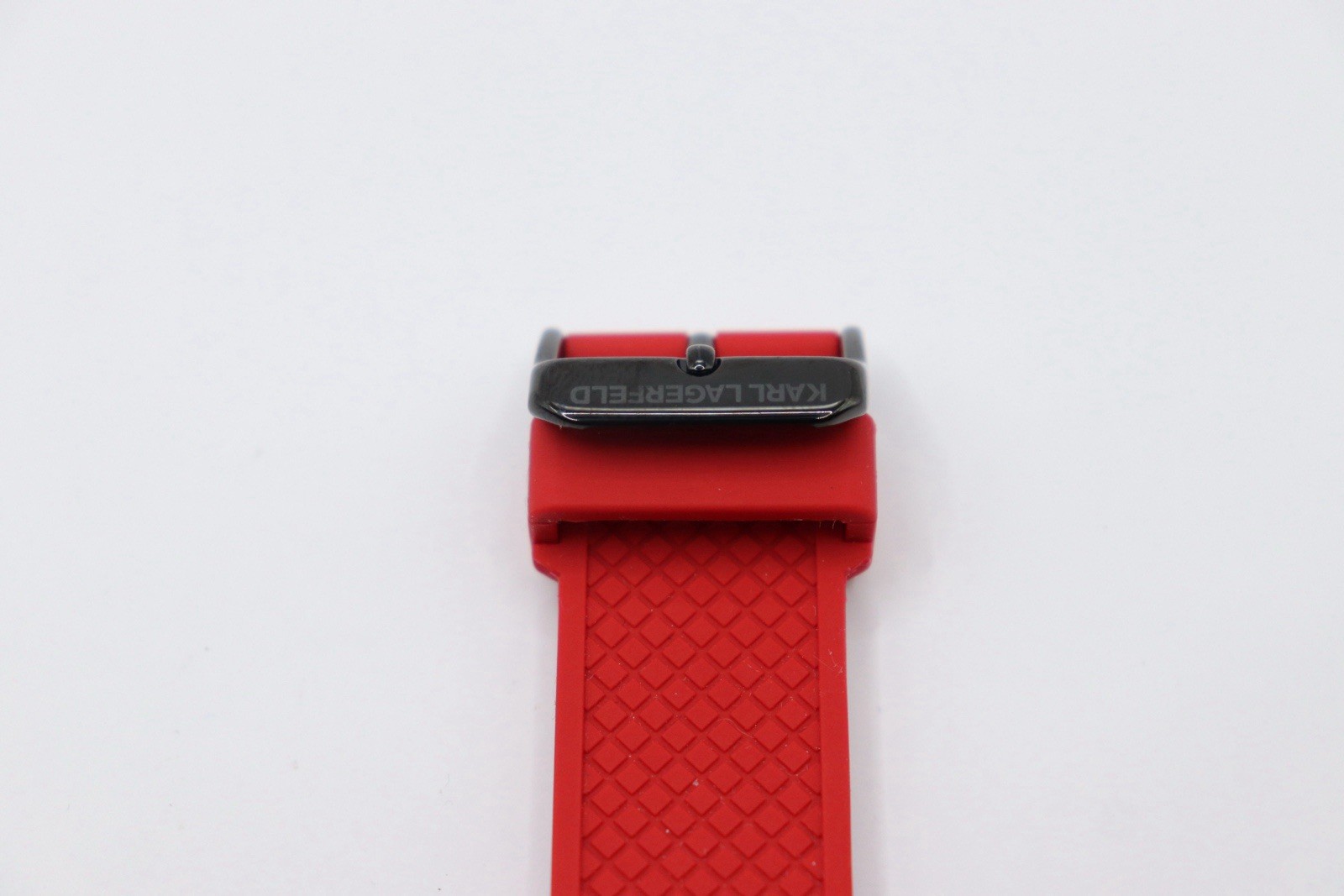 Karl Lagerfeld SI190072 Karl Ikonik Outline Red Silicone Strap Watch NO BOX!