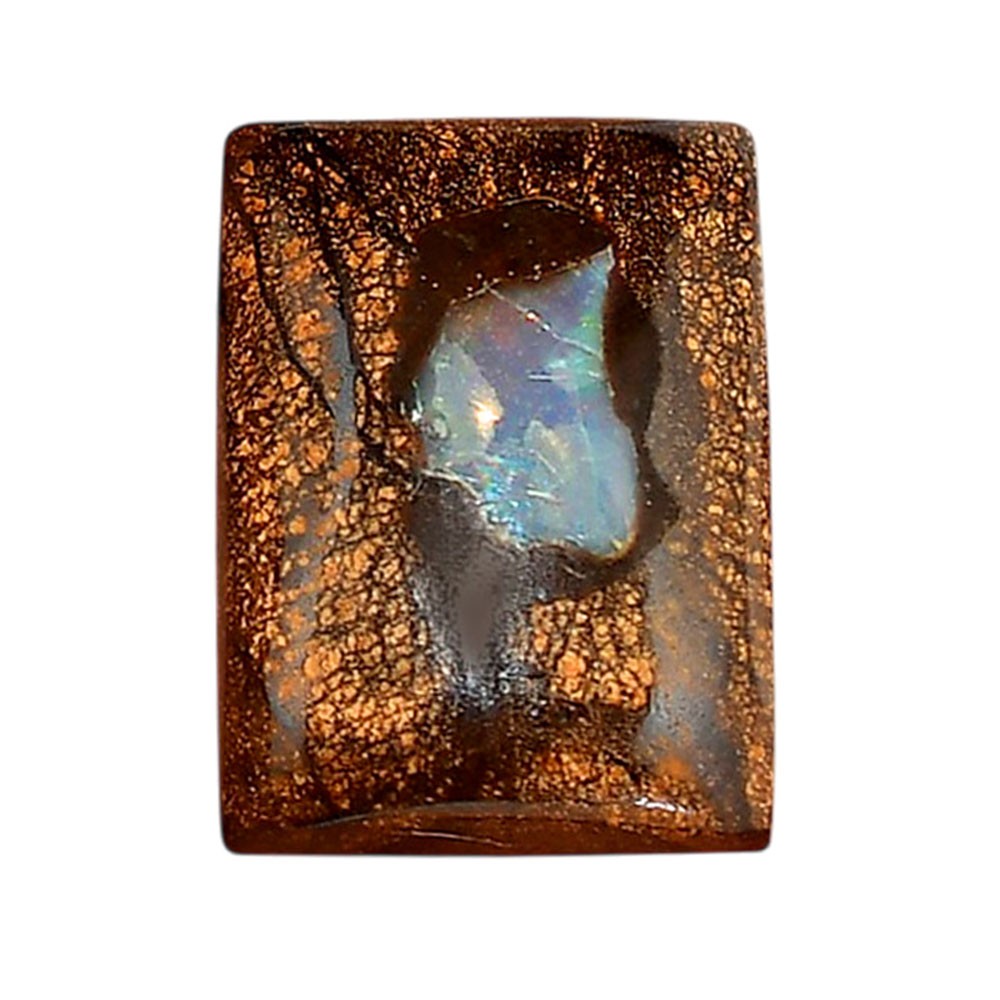 Natural Boulder Opal 18x24x6.9 mm Baguette Shape Polished Gemstone LS115-06304