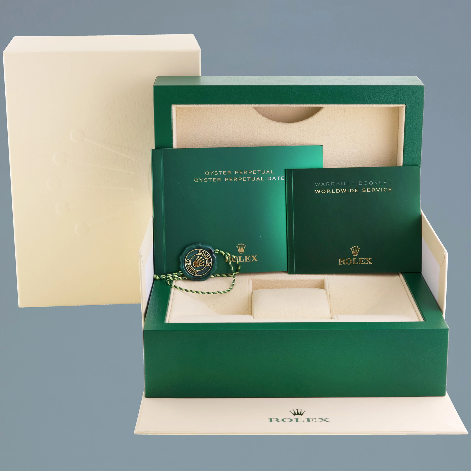 2024 MINT Rolex Oyster 277200 Perpetual 31mm Tiffany BLUE Watch Box