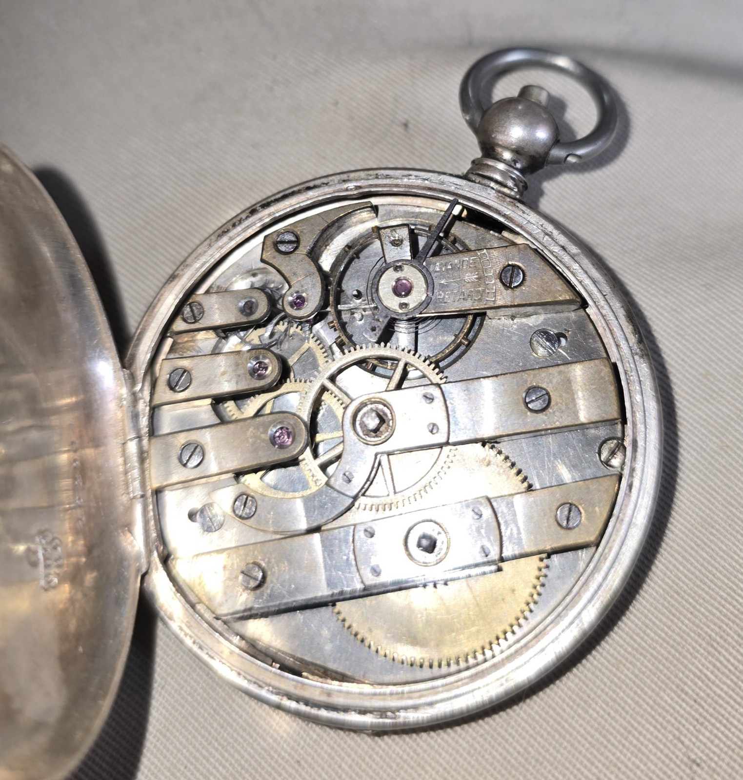 Pocket Watch in Coin Silver No. 1 Case Key Non-working