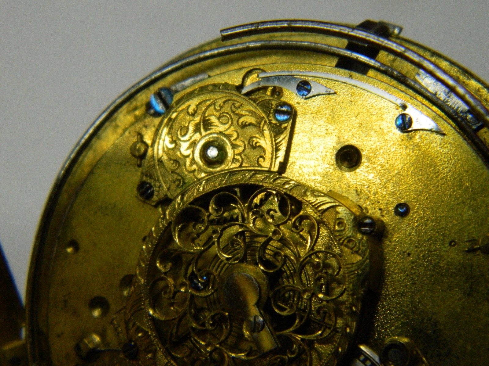 VERY RARE 18th CENTURY THIN FRENCH VERGE FUSEE REPEATER CHIME GONG POCKET WATCH