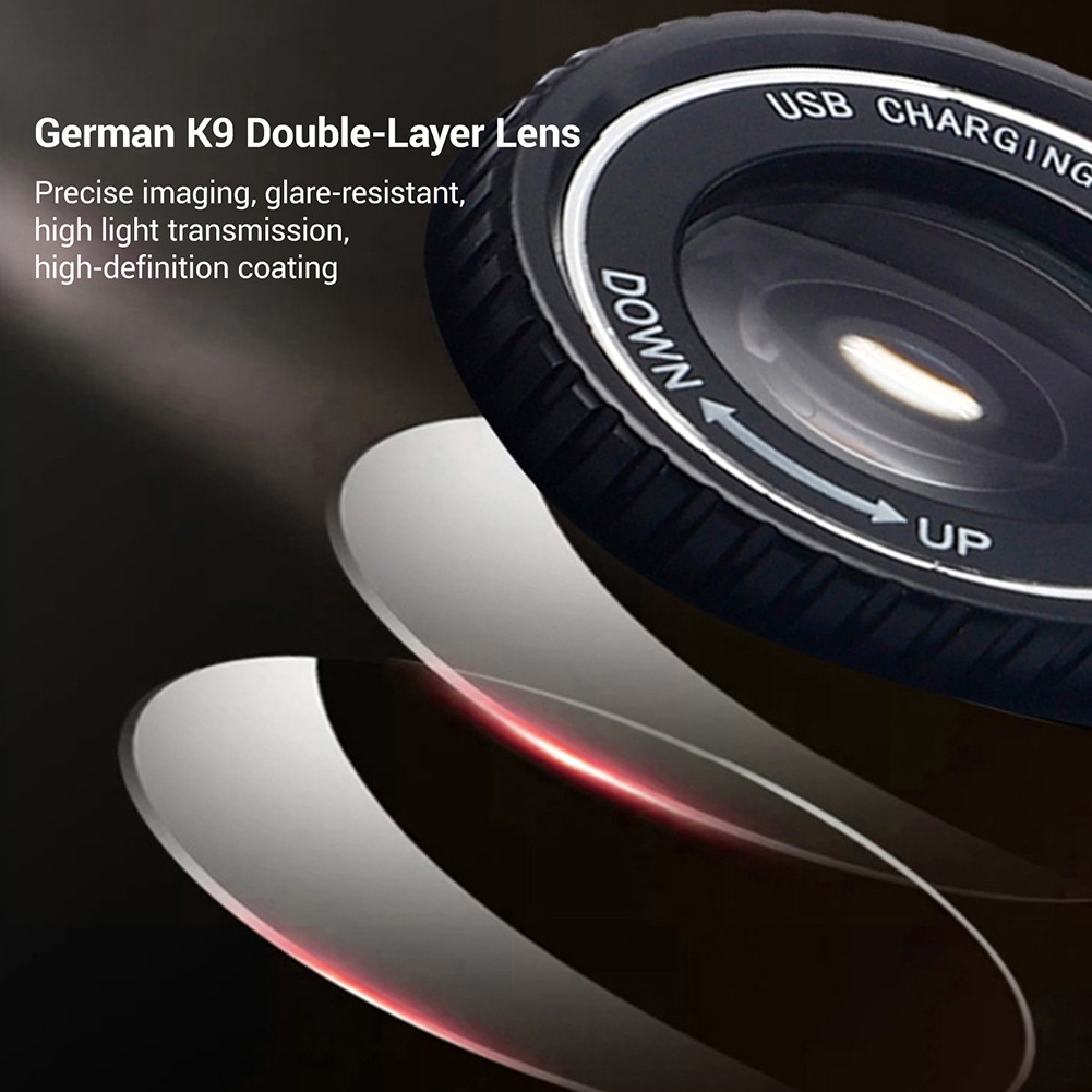 Loupe Magnifier USB-C Rechargeable Magnifying Glass with LED Light,Scale,K9 Lens