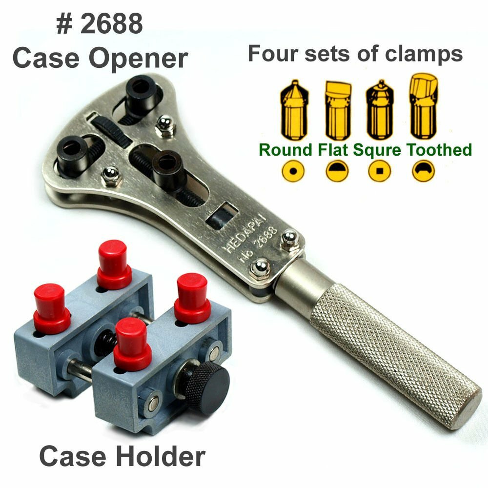 Watch Repair tool – Waterproof Screw Back Case Opener #2688 & Case Holder #5090