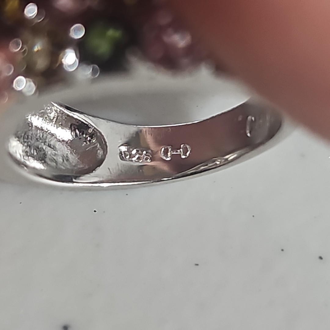 .925 Sterling Silver Ring, Size 6, 6.00g., 4mm