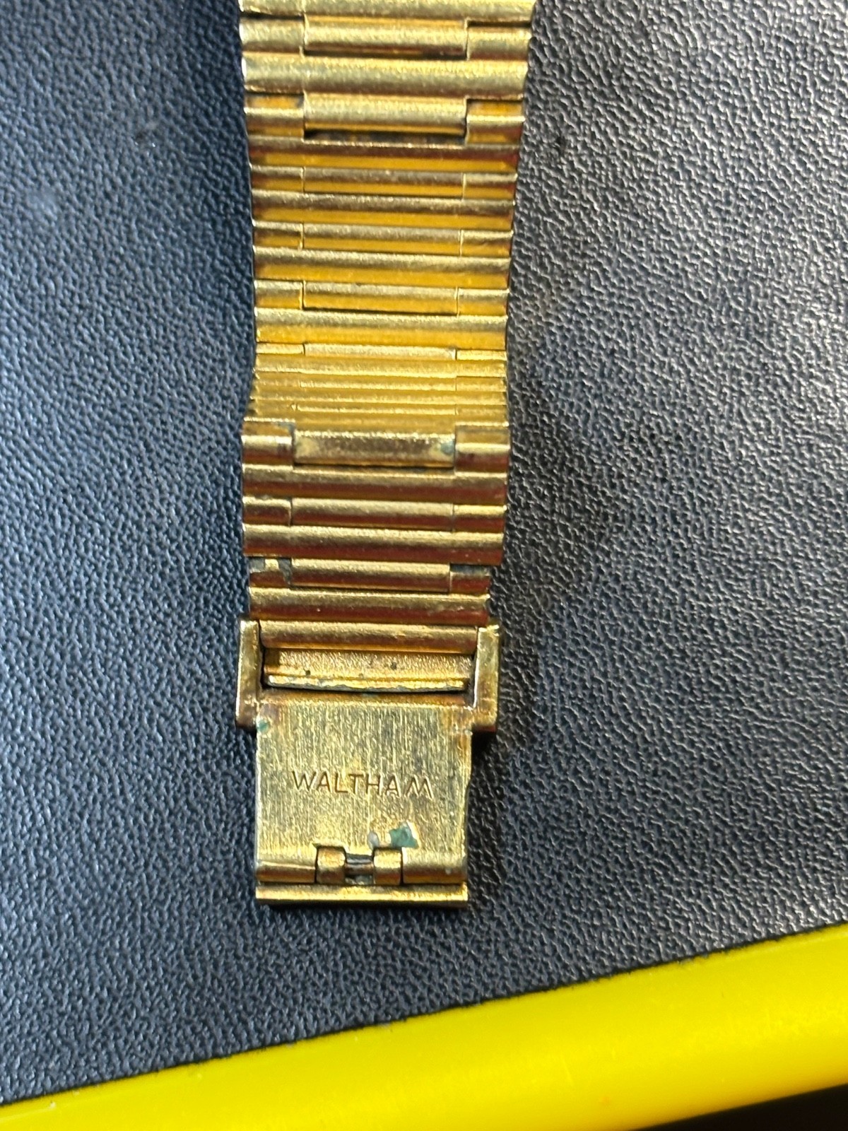 Waltham Maxim Grey Blue Stone Dial Midas Watch with Original Bracelet