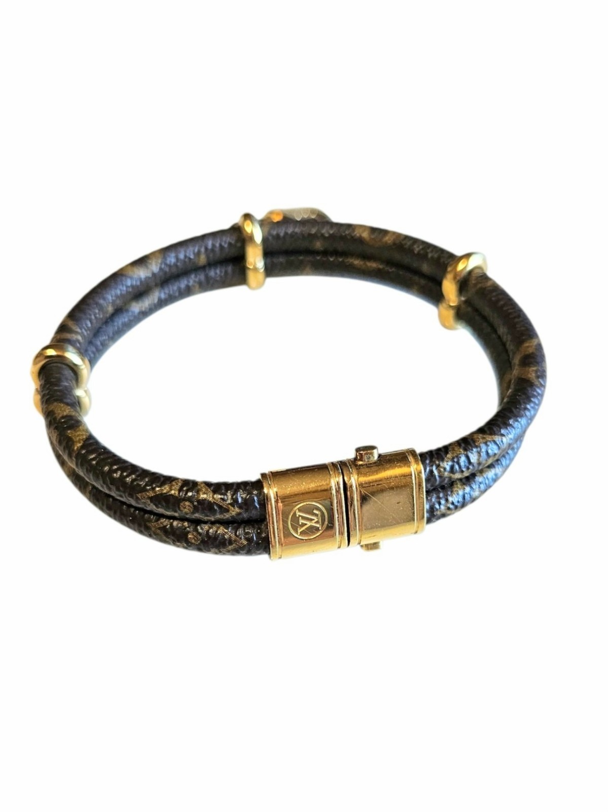 Louis Vuitton Keep It Twice Monogram Bracelet (Model M6640E)