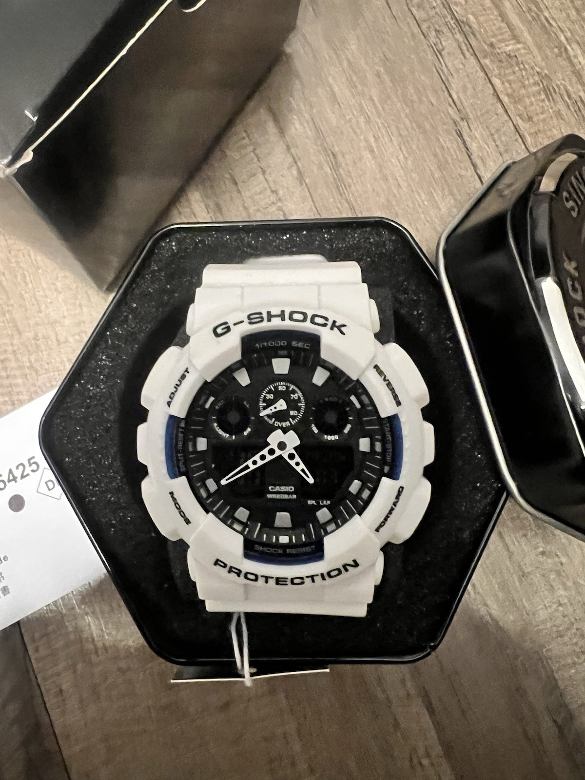 Casio G-SHOCK GA-100 White Resin Analog-Digital Shock Resistant 200m Box