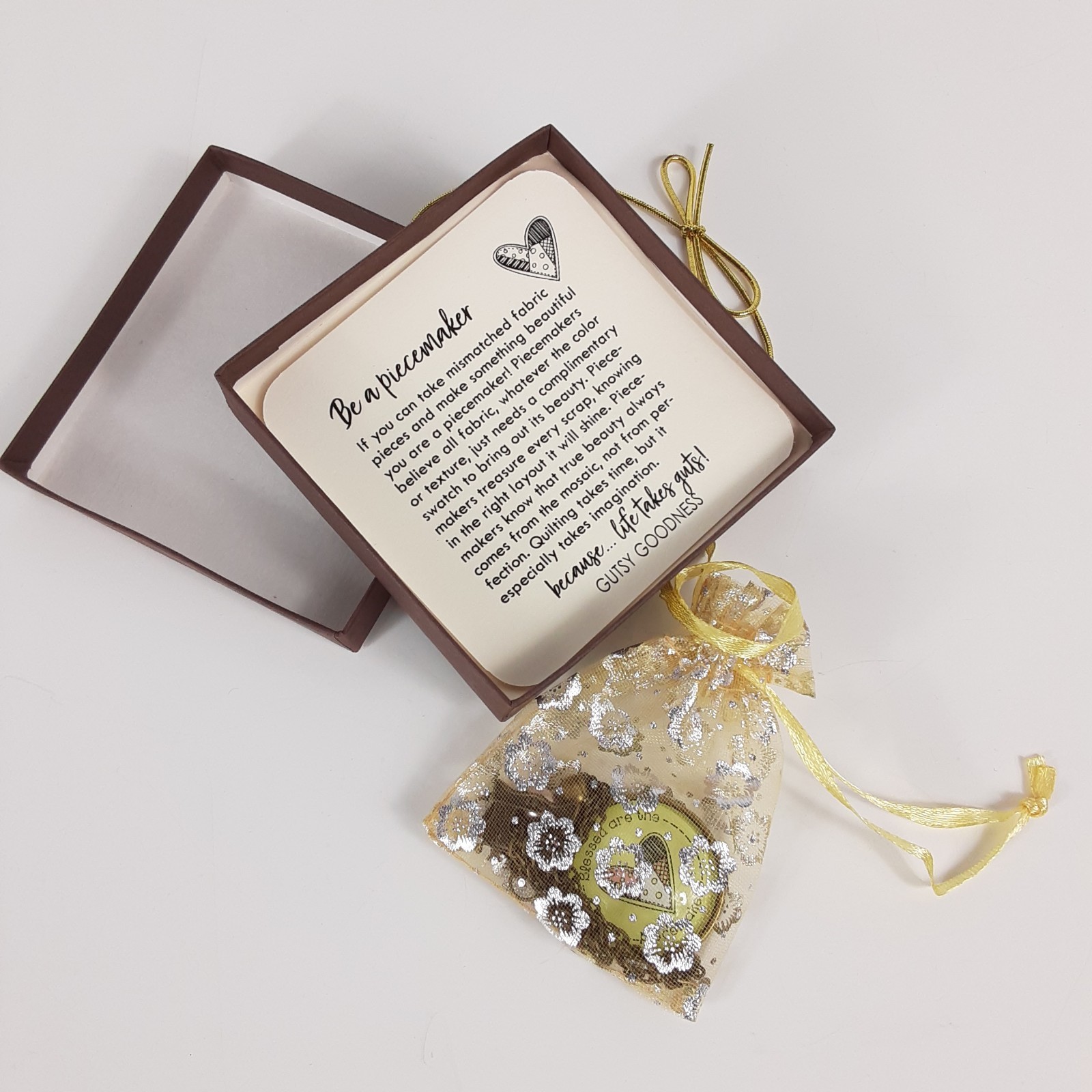 New GUTSY Goodness Pendant Necklace PEACEMAKER with Giftbox