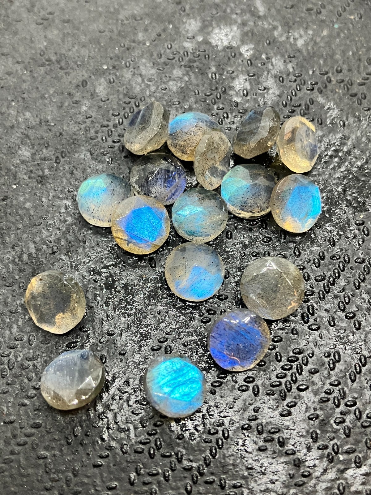 AAA Natural Labradorite Moonstone Round Cut Loose Gemstone For Making Jewelry