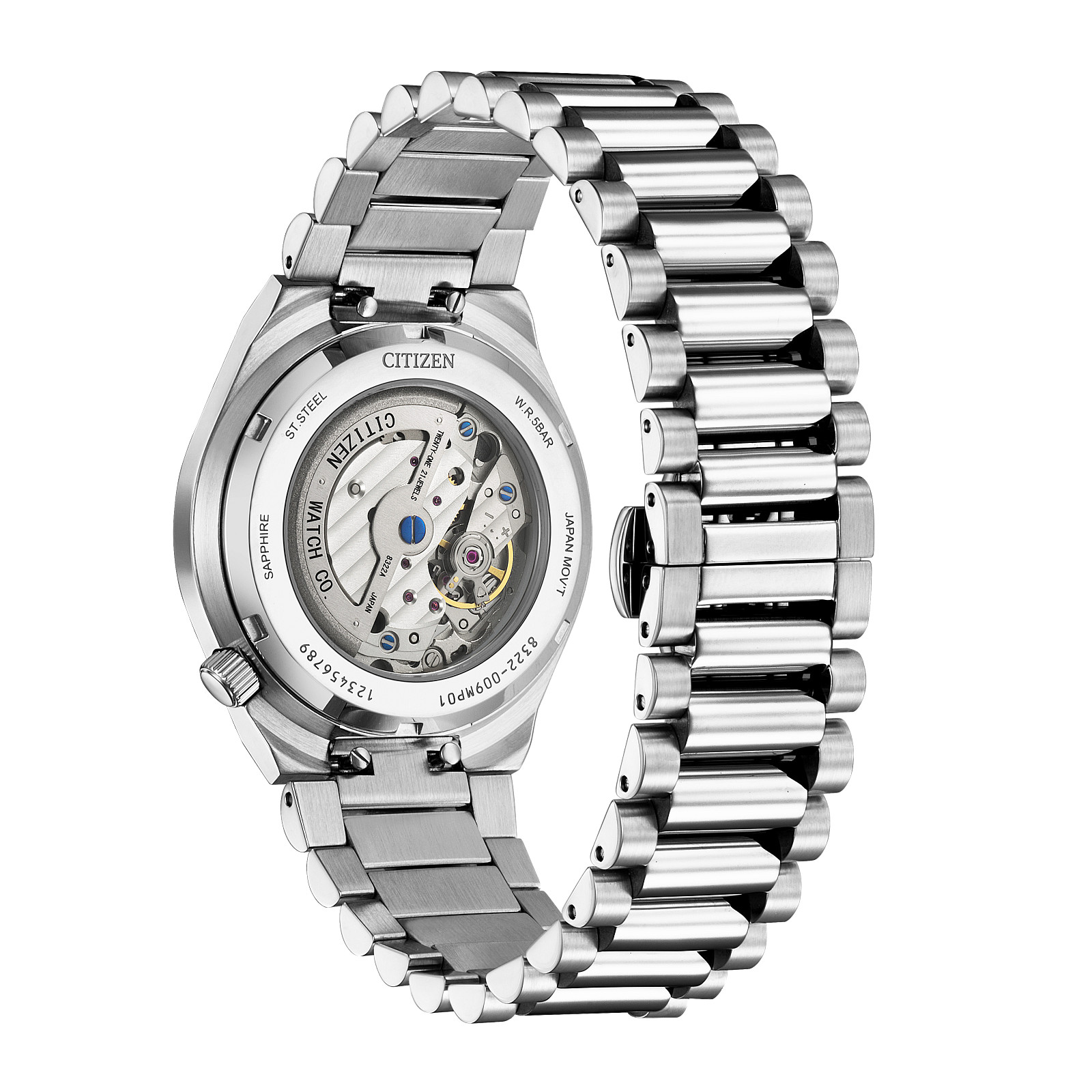 Citizen Silver Mens Analogue Watch Tsuyosa NK5010-51X
