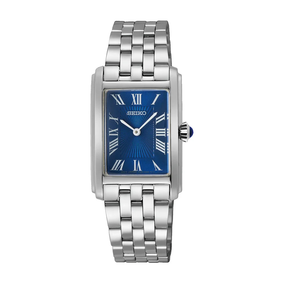 Seiko SWR085P1 Women’s Quartz Blue Dial Stainless Steel Bracelet Watch